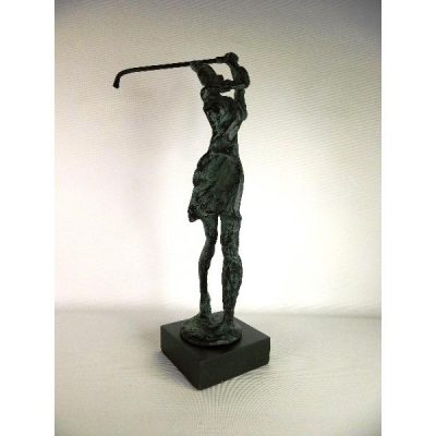 Golfster staand antique verdigris 31.5cmH