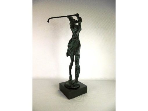 Golfster staand antique verdigris 31.5cmH