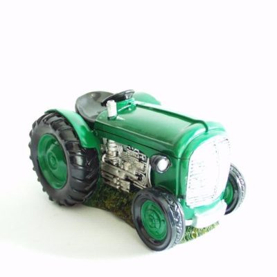 Spaarpot tractor groen 17.5x12x10cm