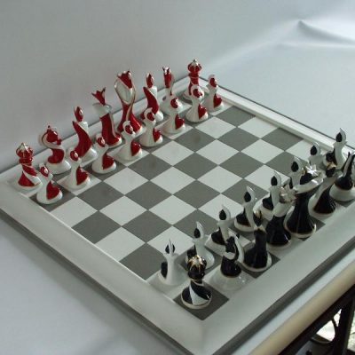 schaakspel modern 41x41cm