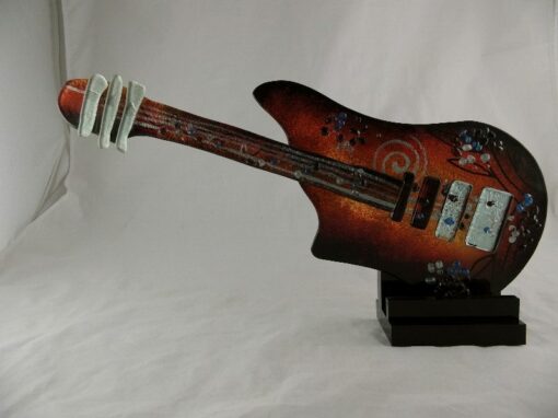 Sculptuur glas gitaar electric 55cmLx23cmH