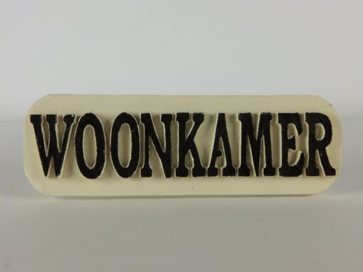 Deurbordje Woonkamer 15cmLx4.5cmH