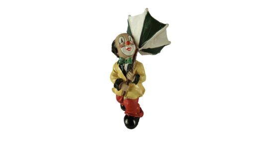 Clown staand met paraplu 10cmH