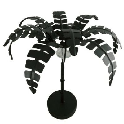 Palmboom zwart waxinelichthouder