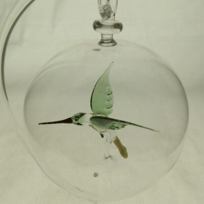 Bol kolibri groen/geel Ø10cm