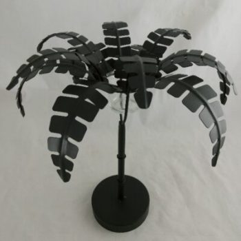 Palmboom zwart waxinelichthouder