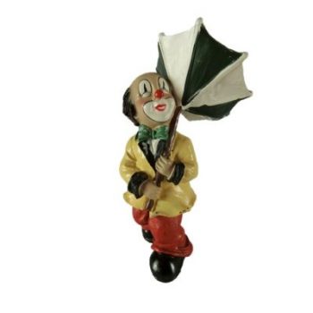 Clown staand met paraplu 10cmH